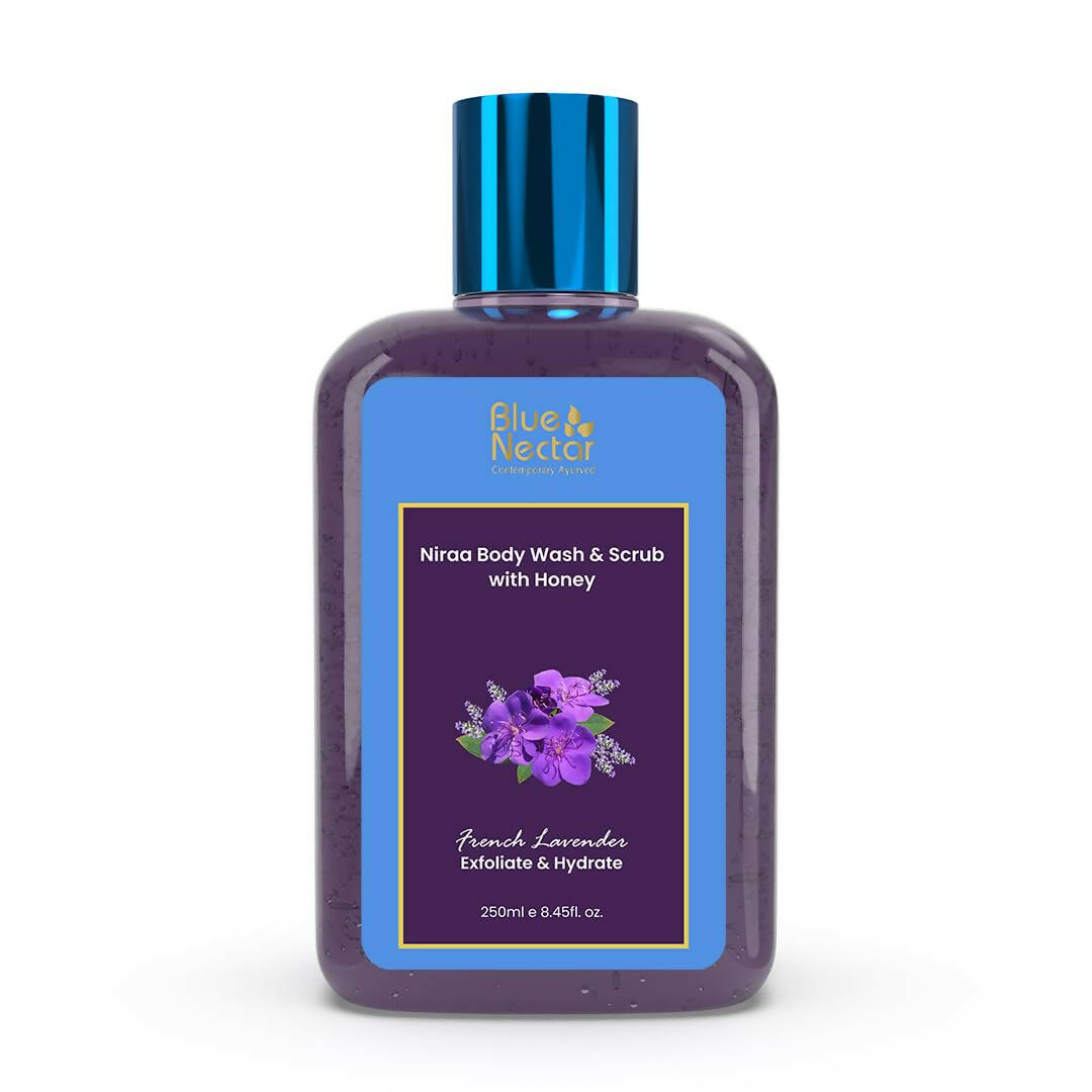Blue Nectar Niraa Body Wash & Scrub with Honey - French Lavender