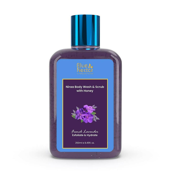 Blue Nectar Niraa Body Wash & Scrub with Honey - French Lavender Hover Image