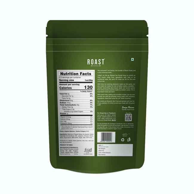 Roast Foods Makhana Cheesy Jalepeno Main Image