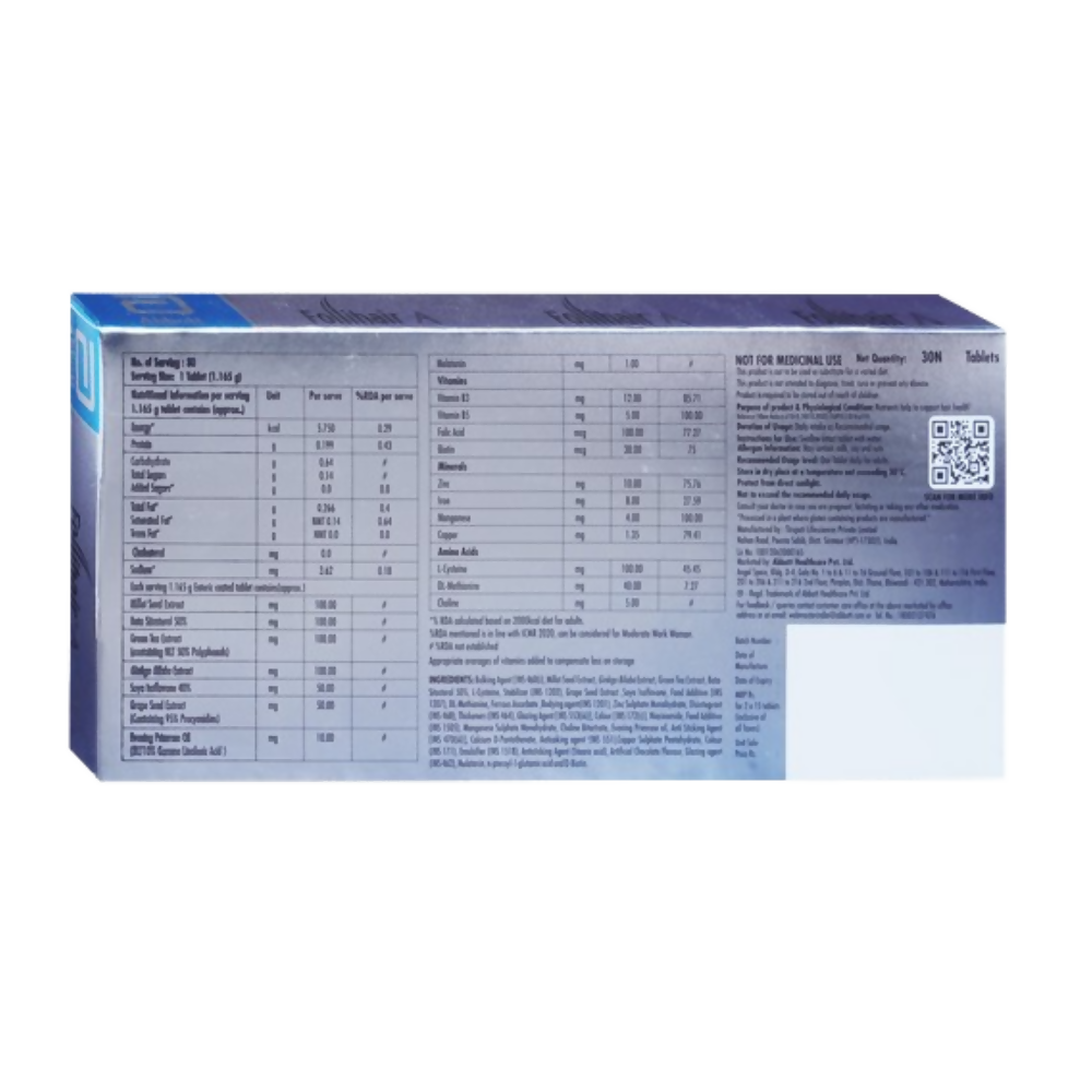 Follihair A Tablets Gluten Free