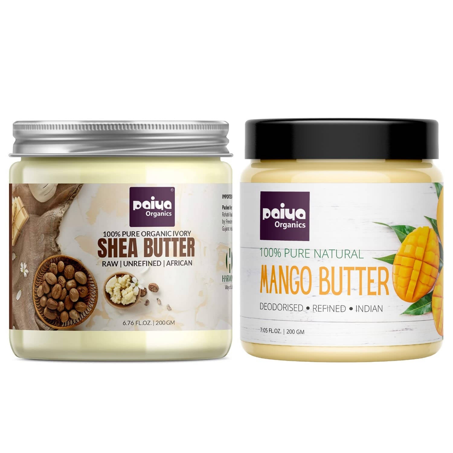 Paiya Organics Shea Butter + Mango Butter Combo