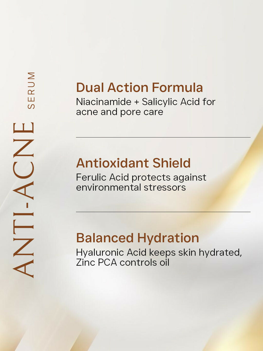 Flawora Anti Acne Serum to reduce Blackheads Open Pores, Excess Oil & Bumpy Texture