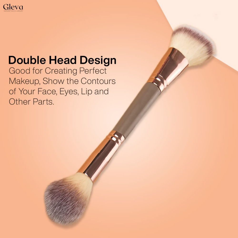 Gleva Multipurpose Kabuki Makeup Brush Dual-Ended Foundation Brush
