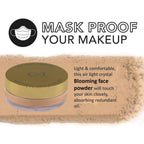 CVB C54 Blooming Loose Face Powder Air Light Crystal Oil Control Powder Shade 1