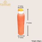 Tamas Handmade & Eco-Friendly Earthen Carry Water Bottle With Sipper Cap