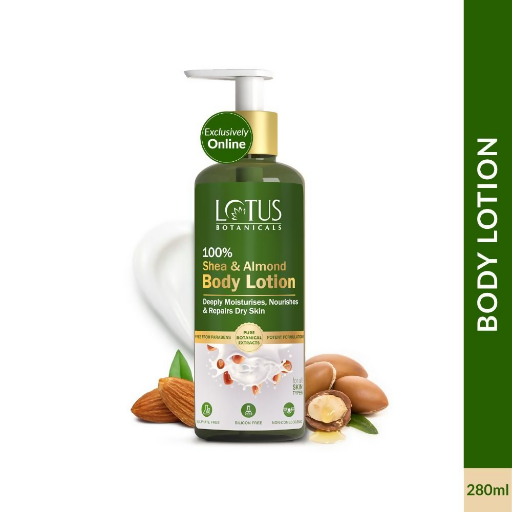 Lotus Botanicals 100% Shea & Almond Body Lotion