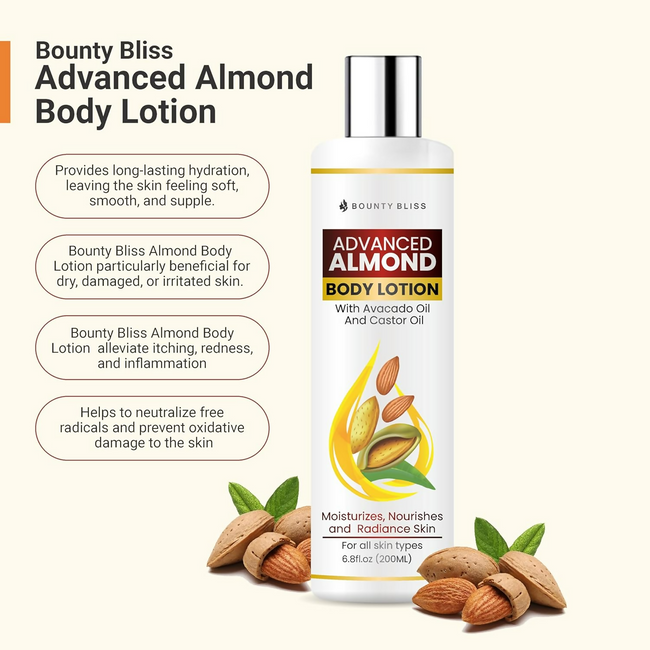 Bounty Bliss Almond Body Lotion - Moisturizing Care For Silky Smooth Skin Main Image