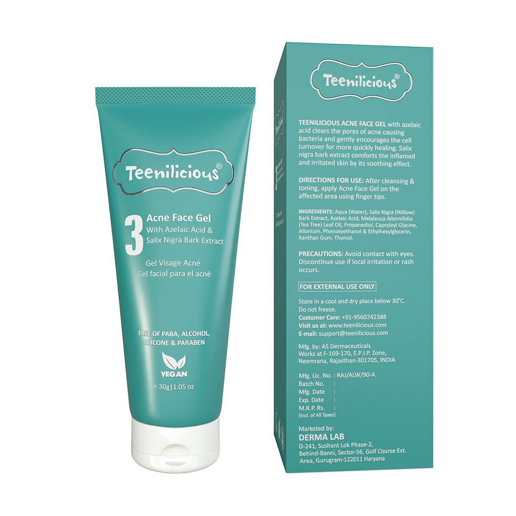 Teenilicious Anti-Acne Gel With 3% Azelaic Acid, Tea Tree Oil