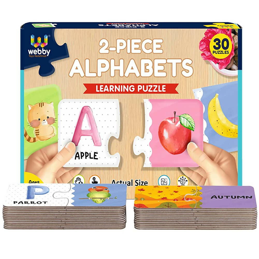 Webby Alphabets 2 Pieces Learning Pack Jigsaw Puzzle for Kids