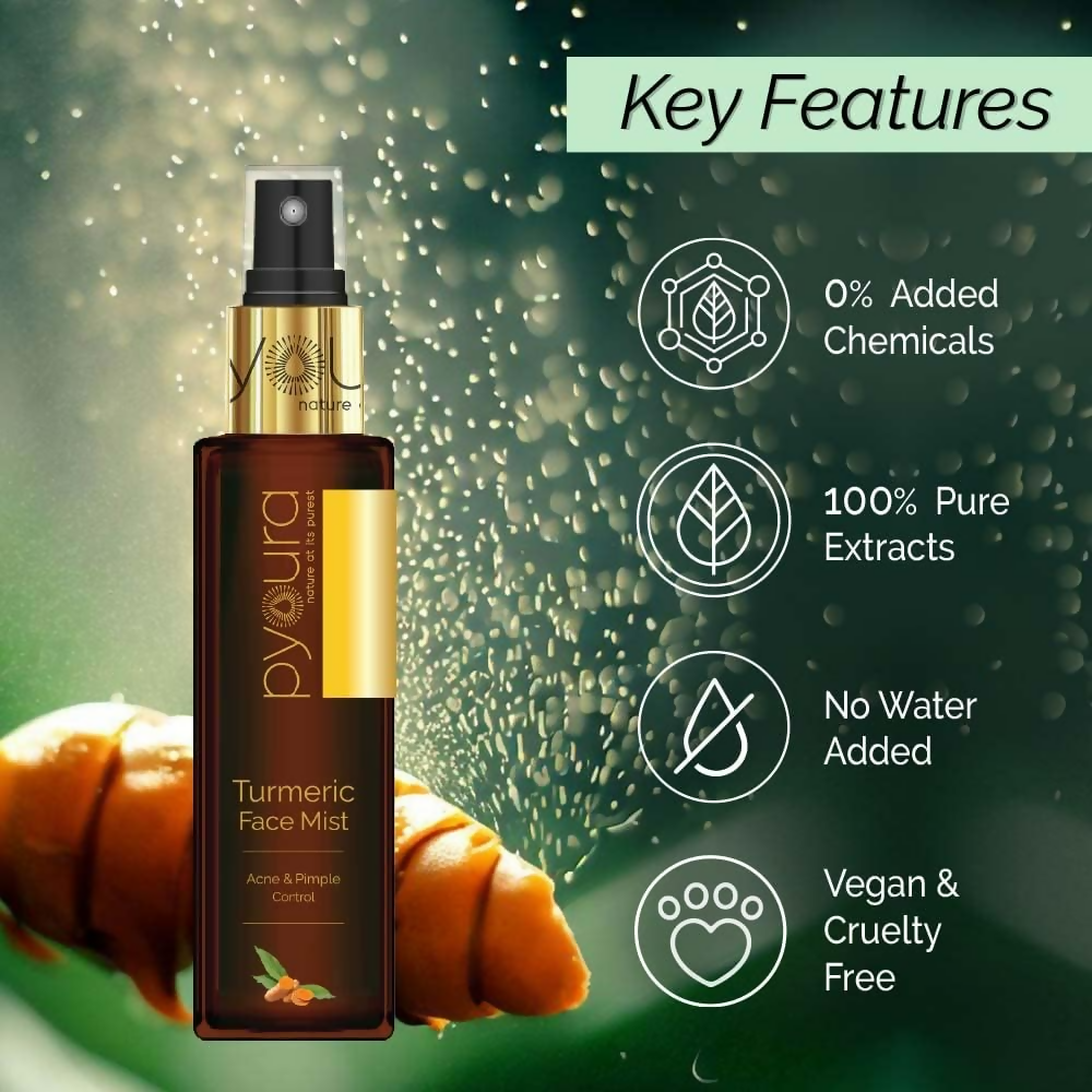 Pyoura Acne Pimple Turmeric Face Toner Mist Serum