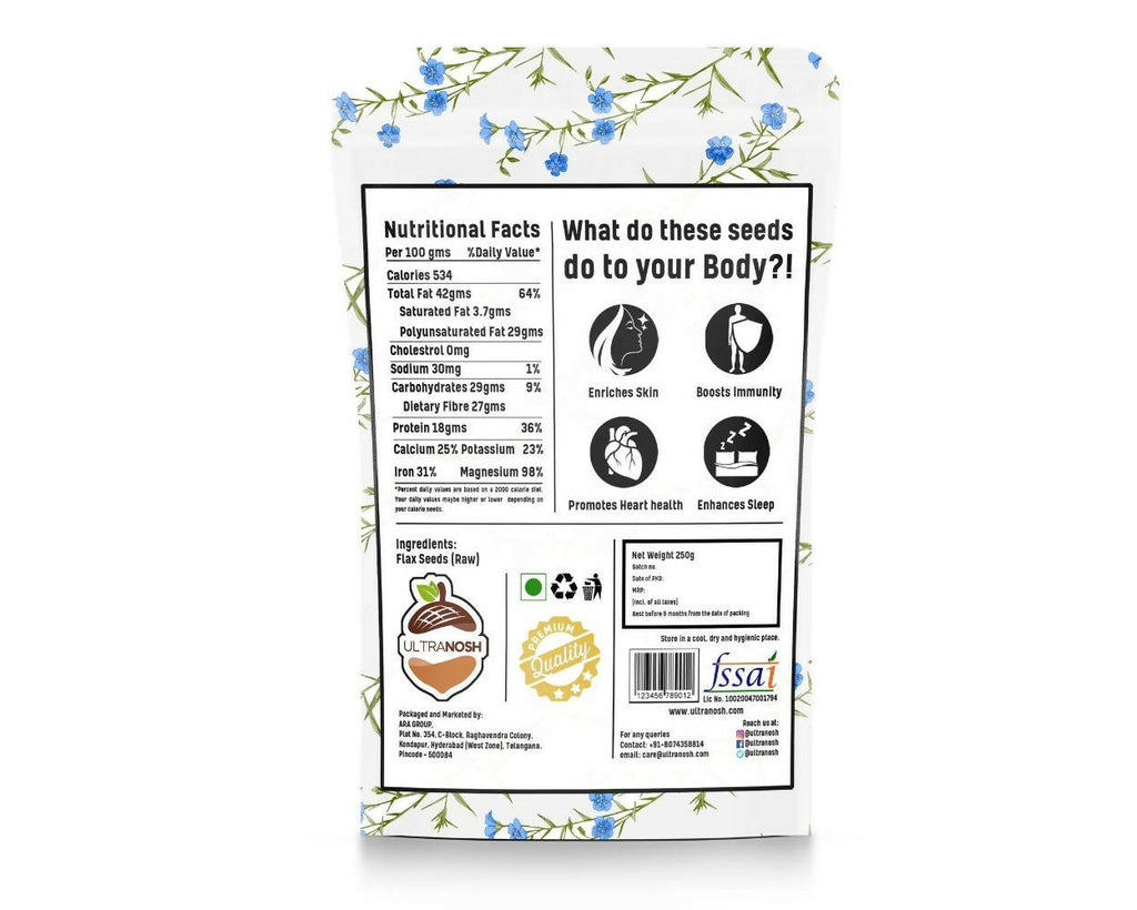 Ultranosh Premium Quality Flax Seeds