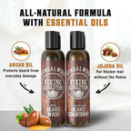 Viking Revolution Sandalwood Beard Wash and Beard Conditioner Combo