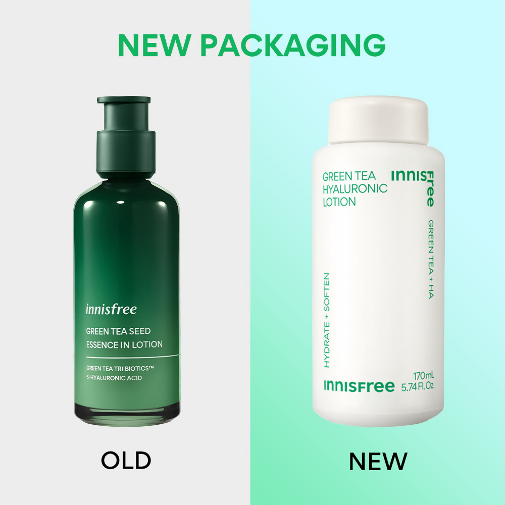 Innisfree Green Tea Hyaluronic Lotion For Refreshing & Dewy Finish