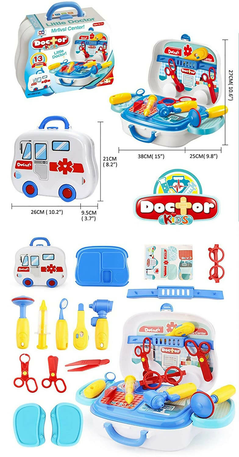 Sardar Ji Ki Dukan Pretend Play Doctor Play Sets For Boys/Girls/Kids Doctor Kit Toys With Suitcase - Isi Approved (Doctor Set - Box)