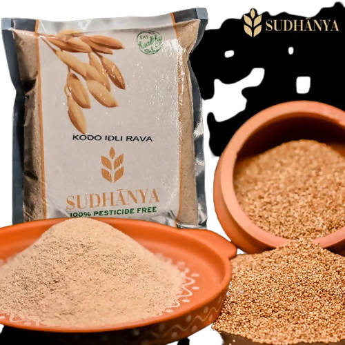 Sudhanya Organic Kodo Millet Idli Rava | Instant Breakfast Mix | Easy & Ready to Cook Hover Image