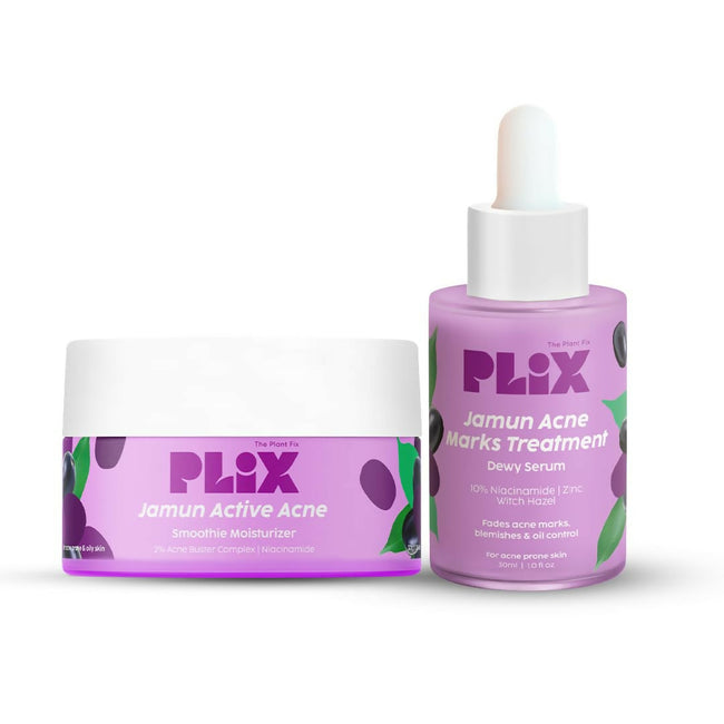 PLIX The Plant Fix Niacinamide Jamun Moisturizer and Serum Combo Hover Image