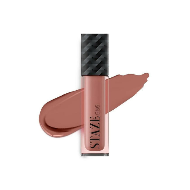Staze 9to9 Lips Don't Lie Matte + Transferproof Liquid Lipstick - 12 Nude Spice Hover Image