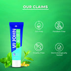 VI-JOHN Dermatologically Tested Vitamin-E enriched Anti Bacterial Mint & Marine Shaving Cream