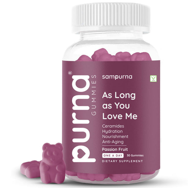 Purna As Long As You Love Me Ceramides Gummies - Passion Fruit Hover Image