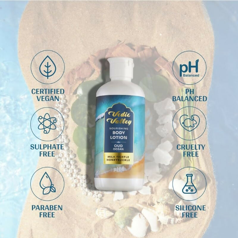 Vedic Valley Oud Ocean Body Lotion for Women & Men