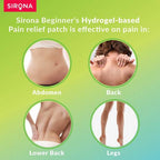 Sirona’s Beginner’s Hydrogel-Based Pain Relief Patch