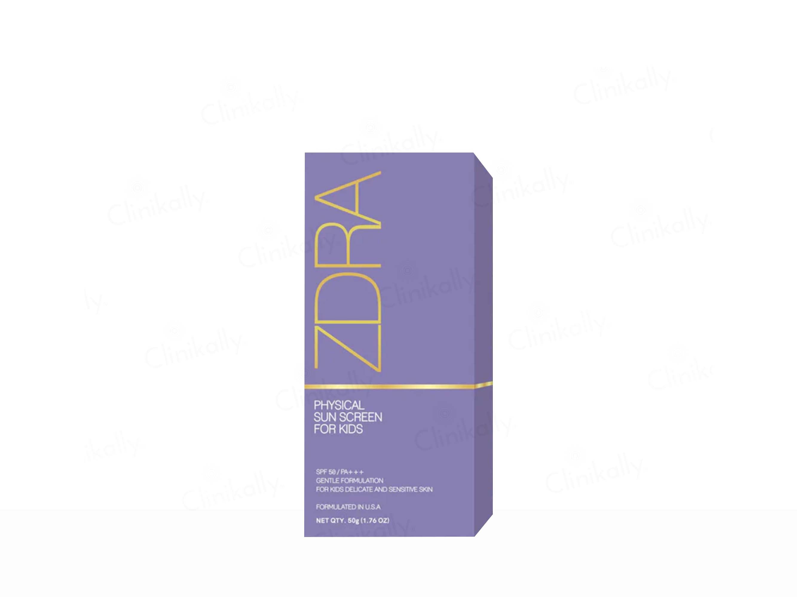 Zdra Physical Sunscreen For Kids SPF 50 PA+++