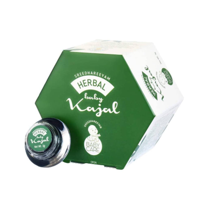 Sreedhareeyam Ayurveda Herbal Baby Kajal, for Babies and Adults with Gooseberry, Sahadevi, Yashtimadhu and Castor Oil Hover Image