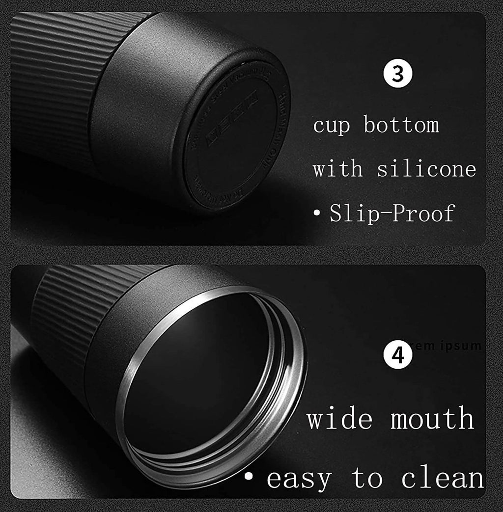 Wosta Insulated Travel Coffee Mug Tumbler 2.0 - 510ml (Black)