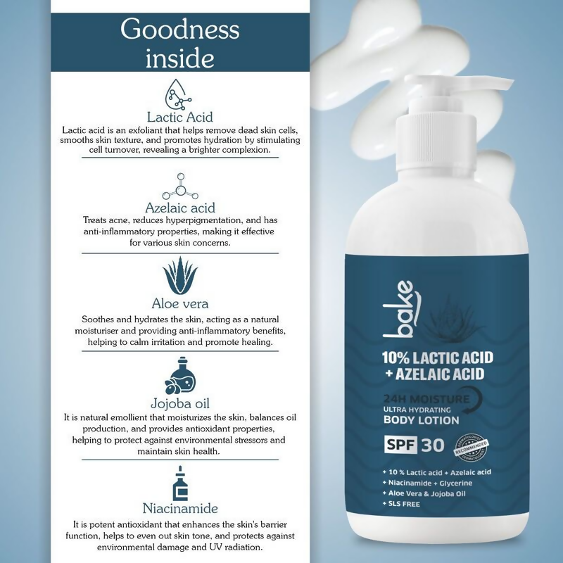 Bake 10% Lactic Acid Body Lotion SPF 30