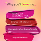 Nykaa Matte To Last Transferproof Liquid Lipstick - Chai -18