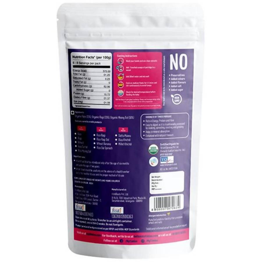Timios Organic Rice Ragi Dal Porridge