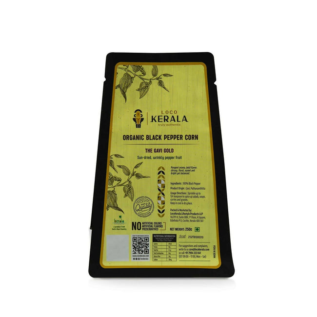 LocoKerala The Gavi Gold Organic Black Pepper Corn Main Image