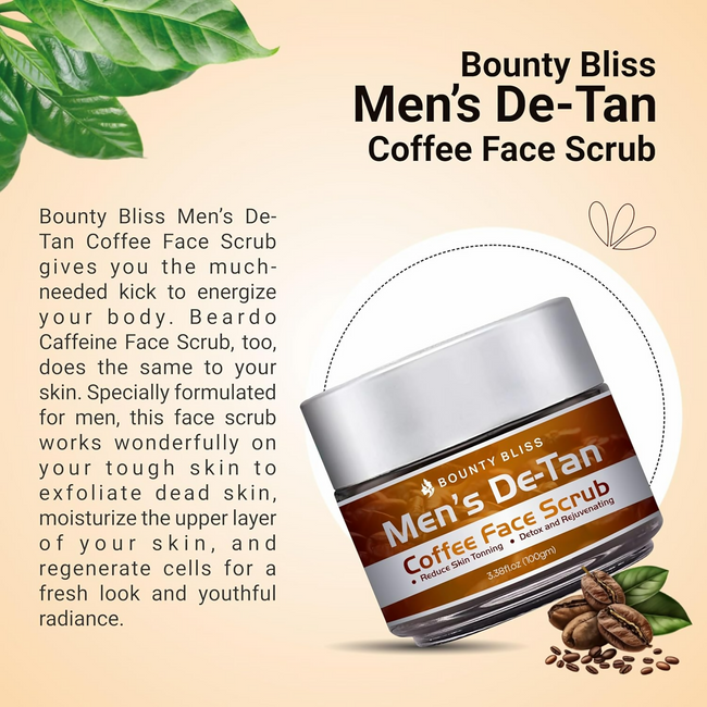 Bounty Bliss Men’s De-Tan Coffee Face Scrub Main Image