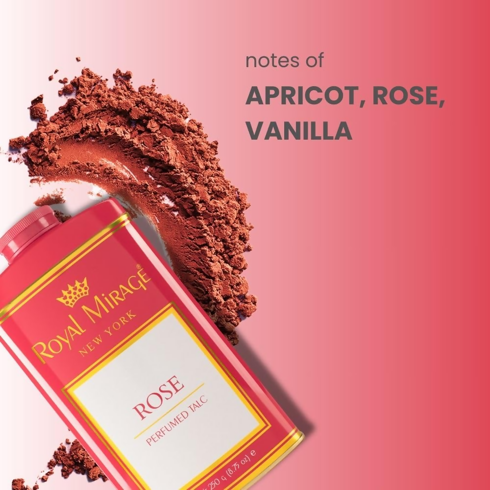 Royal Mirage Rose Perfumed Talc
