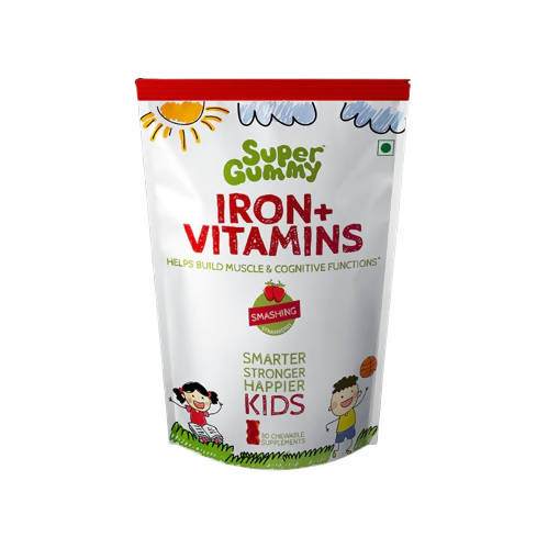 Super Gummy Iron + Vitamins Gummies for Kids (Strawberry Flavor) Hover Image