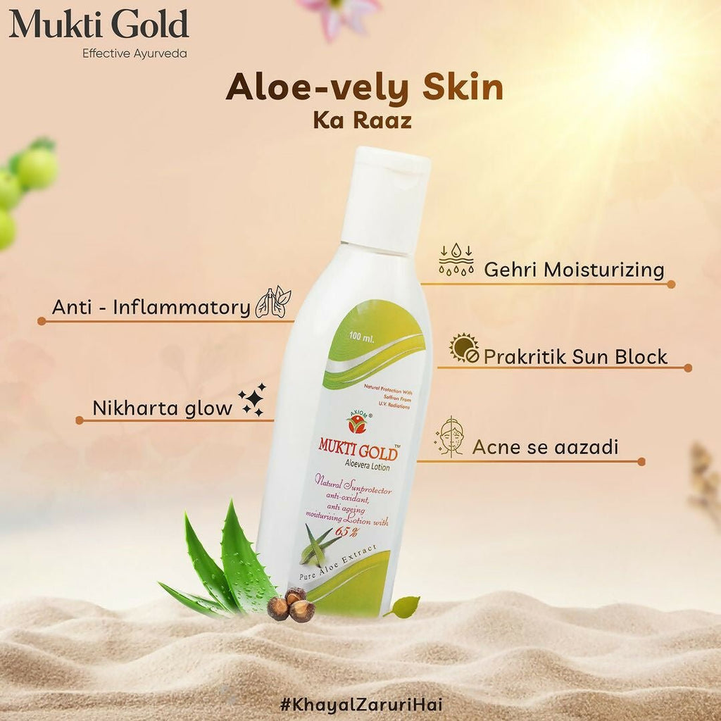 Axiom Mukti Gold Aloevera Lotion