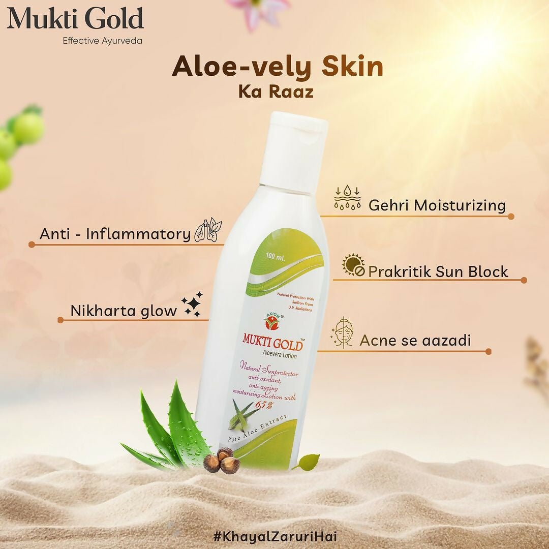 Axiom Mukti Gold Aloevera Lotion