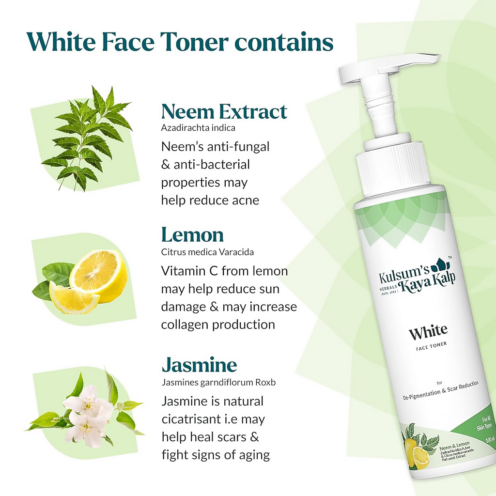Kulsum's Kaya Kalp White Face Toner For Anti Pigmentation