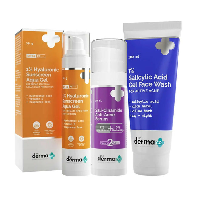 The Derma Co Skin Care Kit for Active Acne Hover Image
