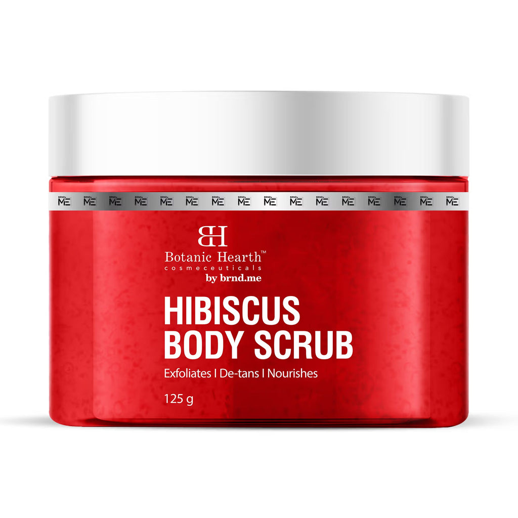 Botanic Hearth Hibiscus Body Scrub For Brighter, Smoother, Hydrated & Moisturized Skin