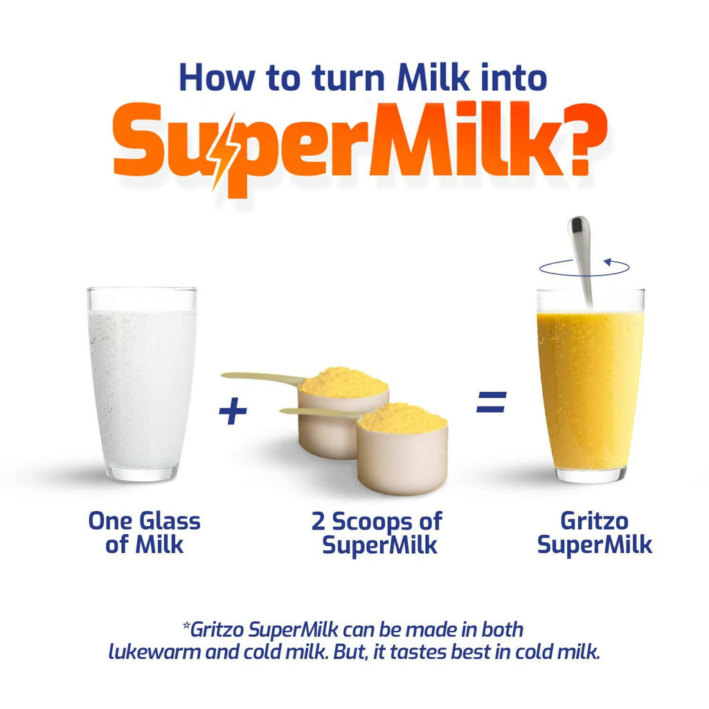 Gritzo Supermilk Powder 13+Y (Teen Athletes), Health Drink For Boys