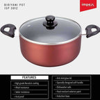 Nonstick Coated Aluminium Biriyani Pot (8 Litre,30 cm)
