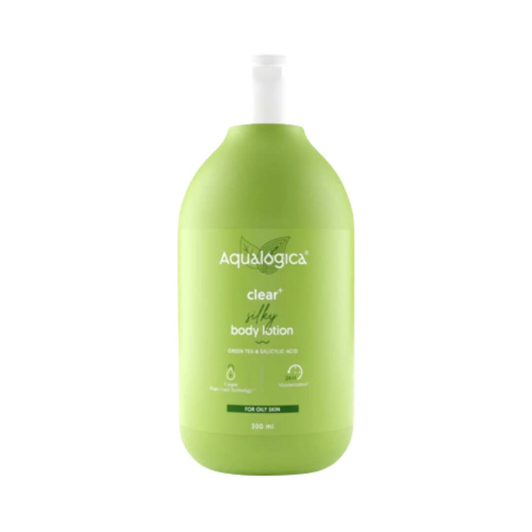 Aqualogica Clear+ Silky Body Lotion, Reduces Acne, Restores pH Level, For For Oily & Dry Skin