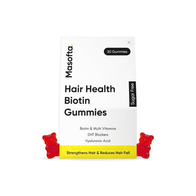 Masofta Hair Health Biotin Gummies Hover Image