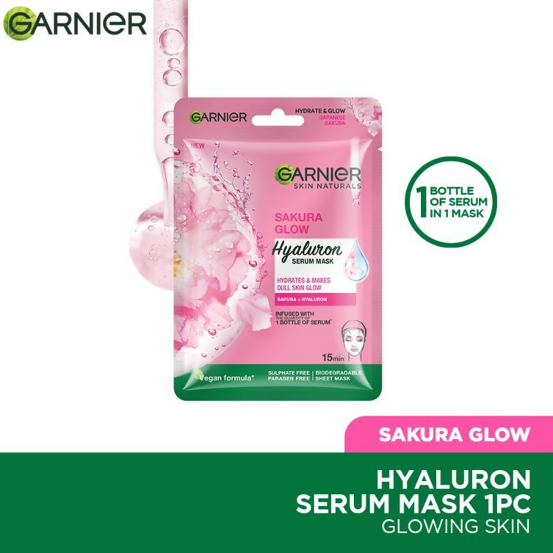Garnier Skin Naturals Sakura Glow Hyaluron Serum Mask