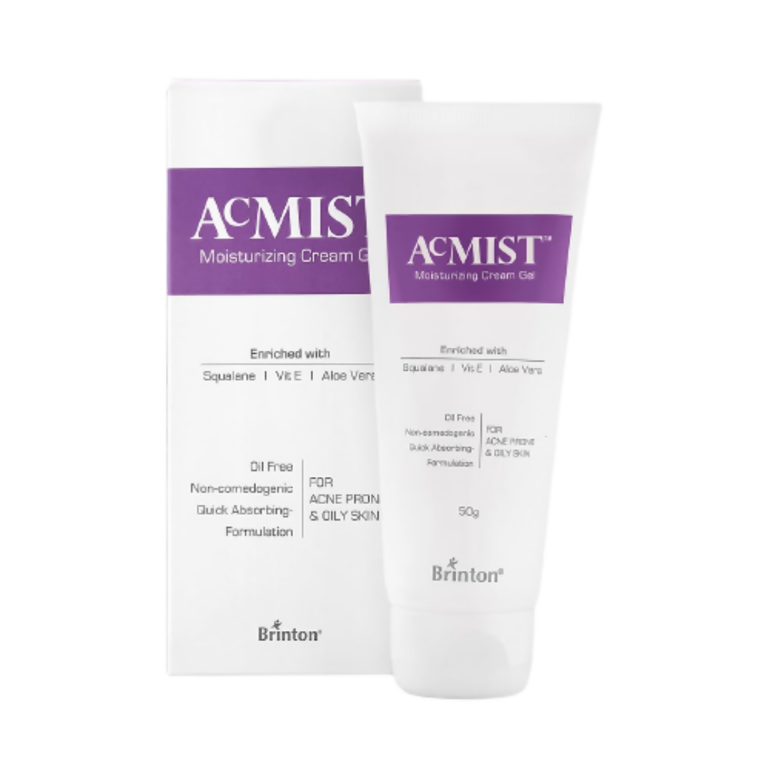 Brinton AcMist Moisturizing Cream Gel With Vitamin E & Aloe Vera, For All Skin Types
