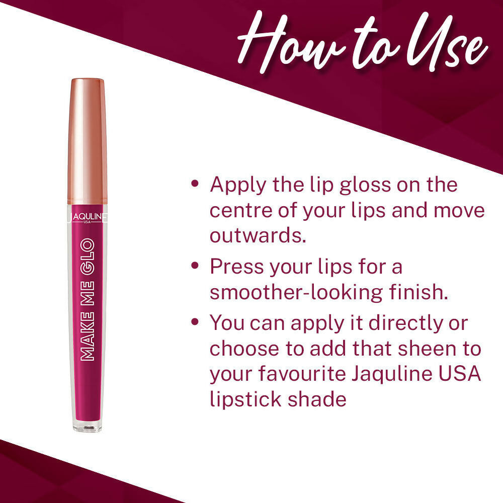 Jaquline USA Make Me Glo Lip Gloss - Kiss Dew