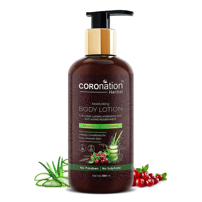 Coronation Herbal Aloevera & Cranberry Body Lotion Hover Image