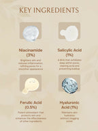 Flawora 24K Gold Face Serum For Brightening, Anti-Aging And Anti Acne Serum To Reduce Blackheads And Open Pores 