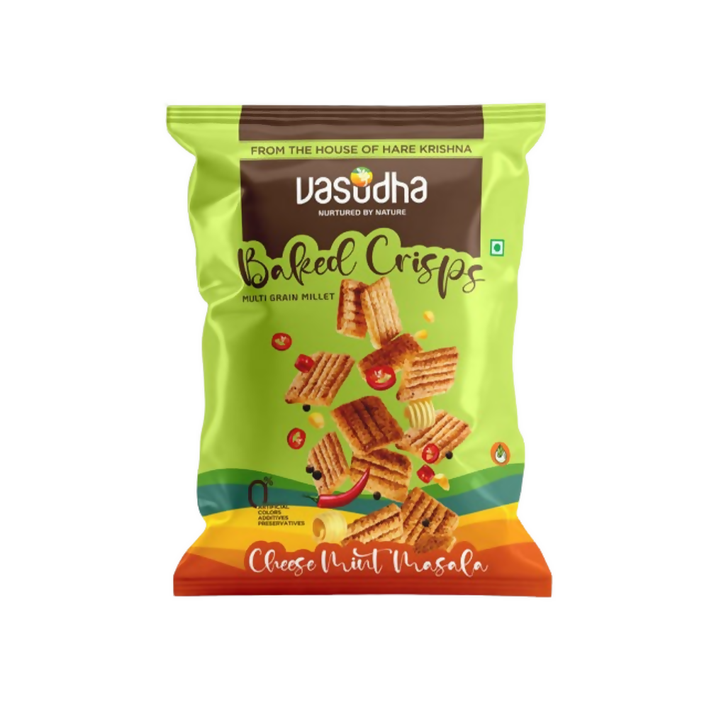 Vasudha Nurtured By Nature Cheese Mint Masala Baked Crisps